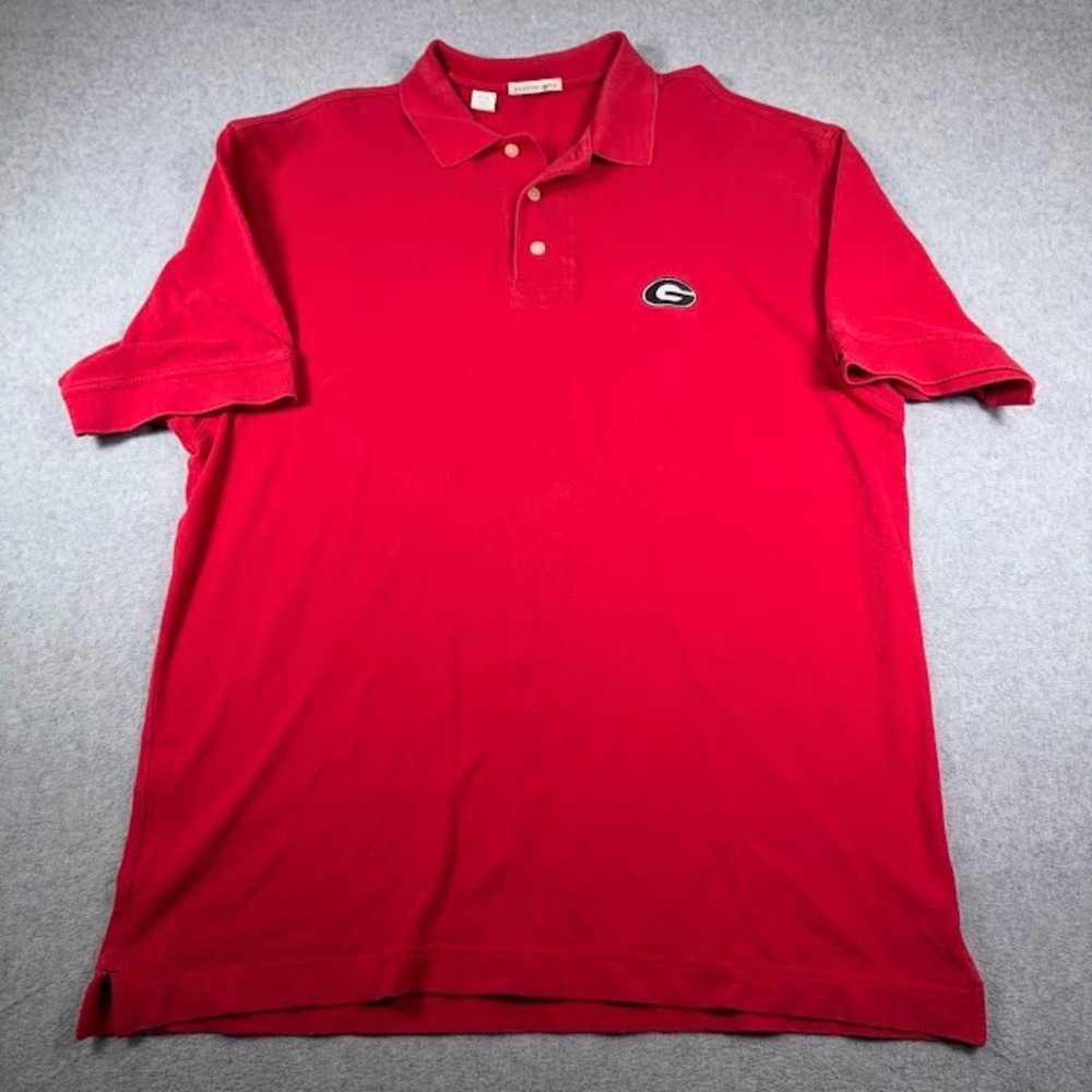 Cutter & Buck‎ Polo Shirt Mens XL Red Solid Georgia Bulldogs Embroidered Logo - Picture 2 of 7